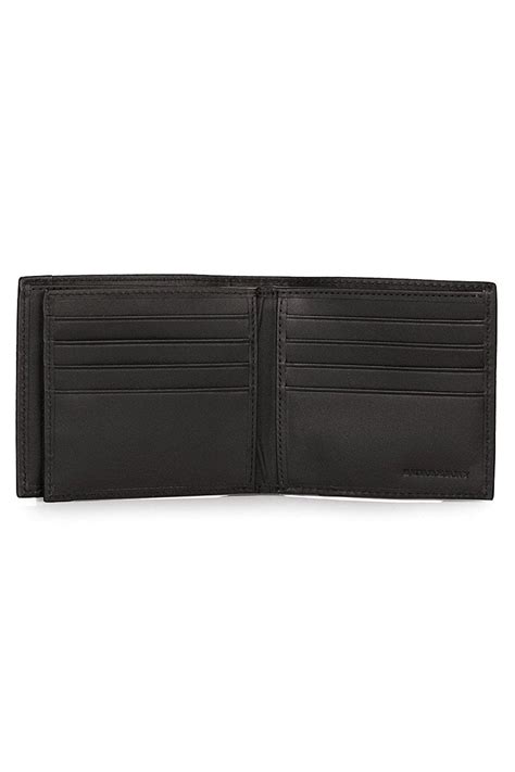 burberry smoked check divider wallet|Embossed Check Bifold Wallet in Black .